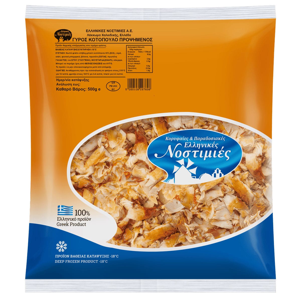 Γύρος Κοτόπουλο προψημένος